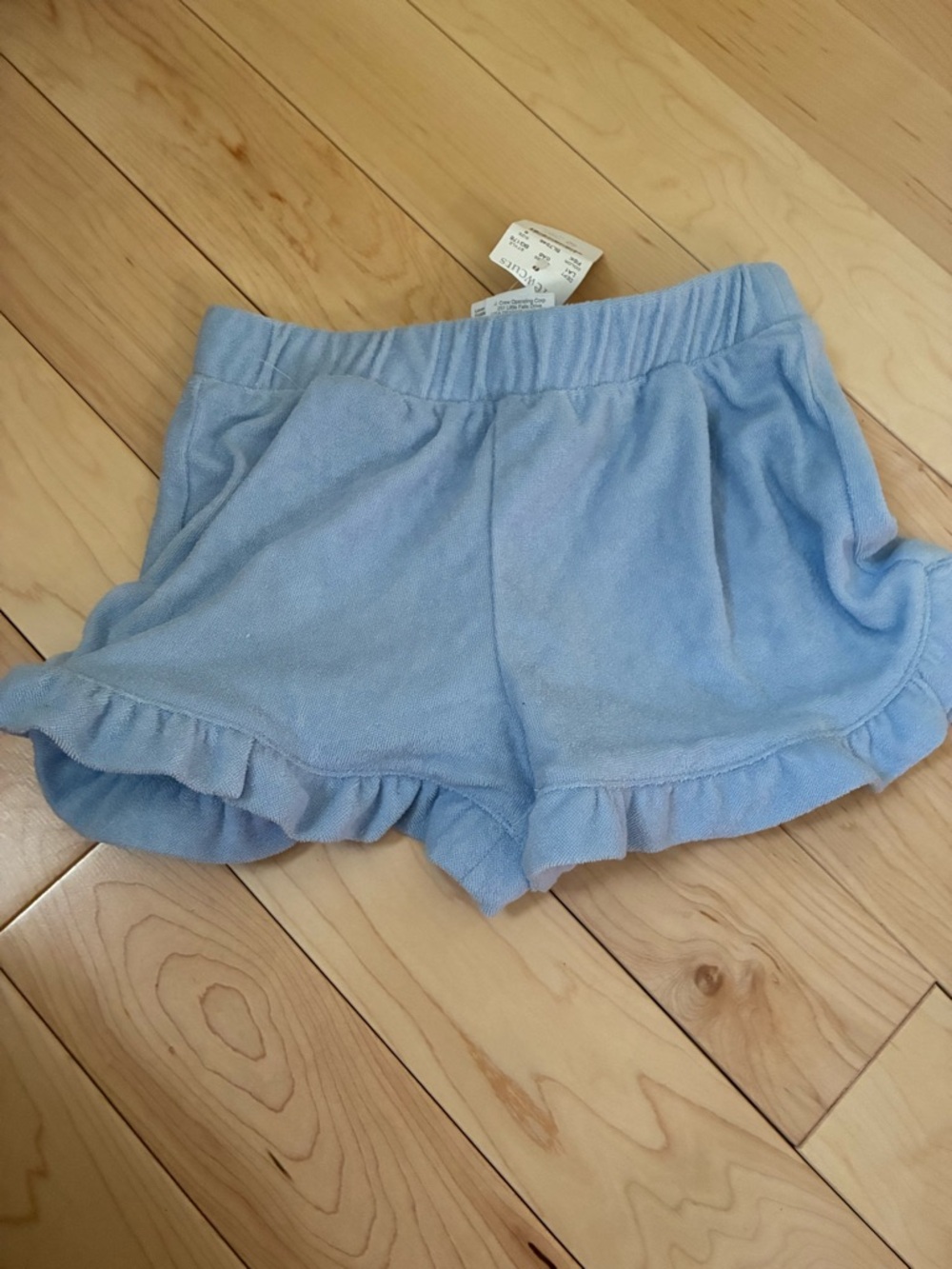 Crewcuts Light Blue Ruffle Terry Shorts